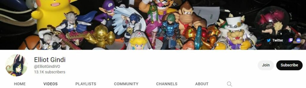 Gindi's Youtube channel