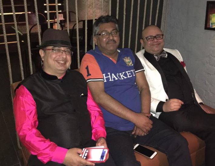 Gujral with his friends