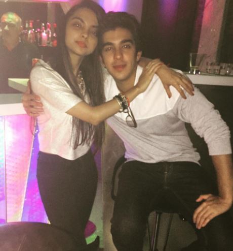 Ishita Advani with her brother