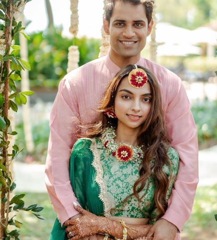 Ishita Advani with her husband