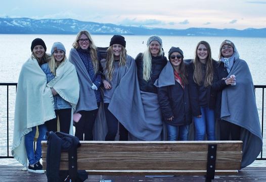 Jenna with her friends