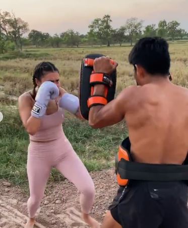 Kaz Crossley runs Muay Thai fitness