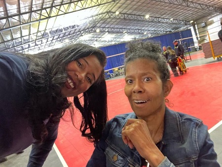 Kristina Karamo with her mother