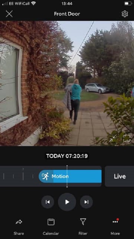 Laurel Aldridge footage captured when she went outside of her home on 14th Febueary 2023