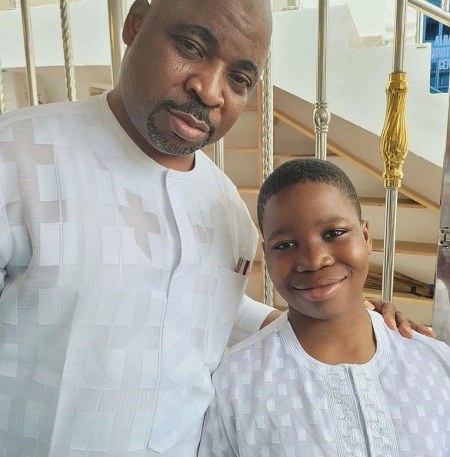 MC Oluomo with Malik Akinsanya