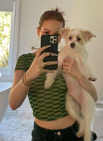 Madelaine Petsch has a pet dog