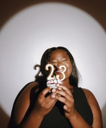 Mandisa on her 23rd birthday