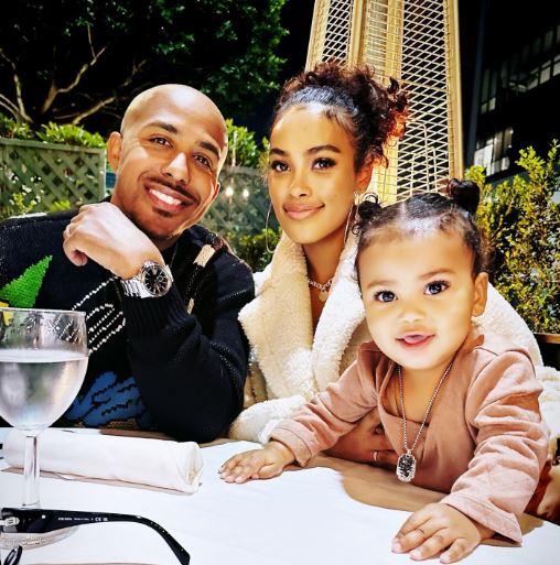 Miya with her husband Marques Houston and daughter Zara Houston