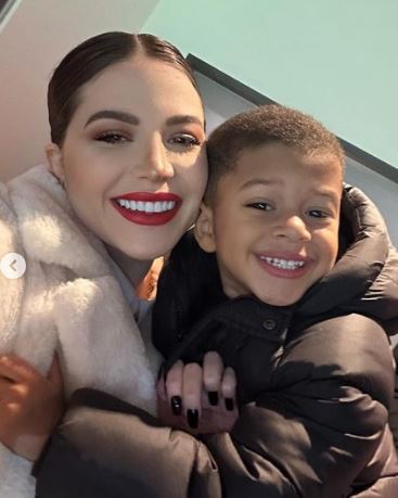 Monique with her son Benjamin
