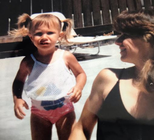 Nikki Boyd childhood image with her mom