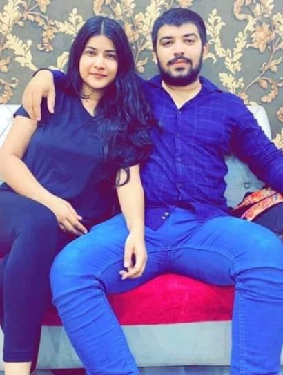 Nikki Yadav with her husband Sahil Gehlot