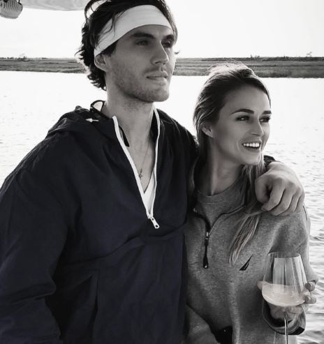 Olivia Flowers with her brother