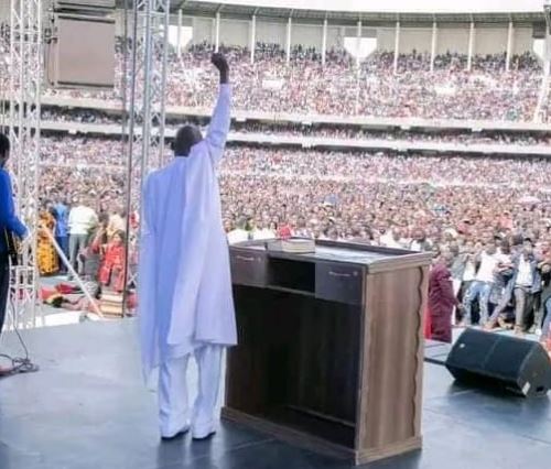 Pastor Ezekiel preaches thousands of people