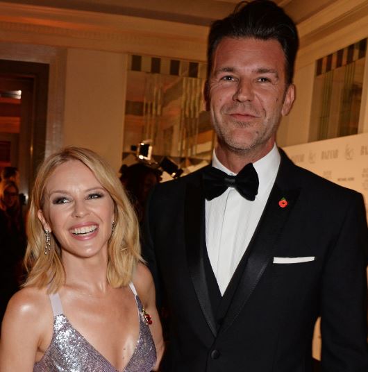 Paul Solomons with his ex girlfriend Kylie Minogue