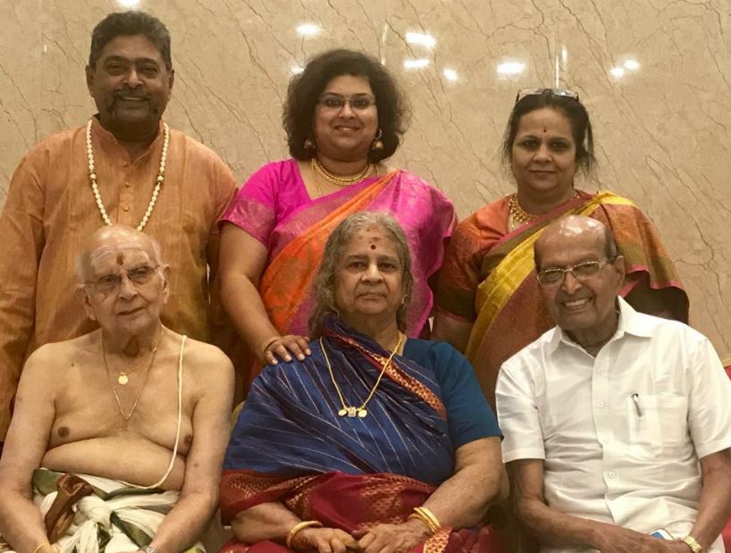 SK Bhagavan with his family members