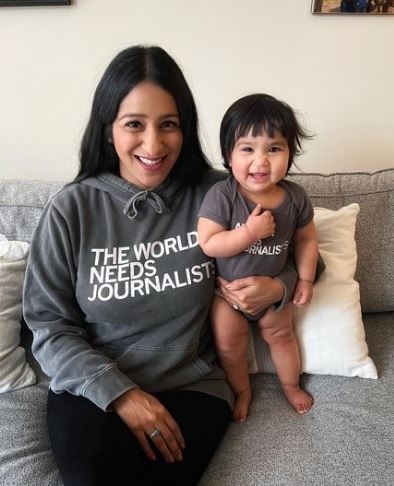 Sabrina Siddiqui with her daughter