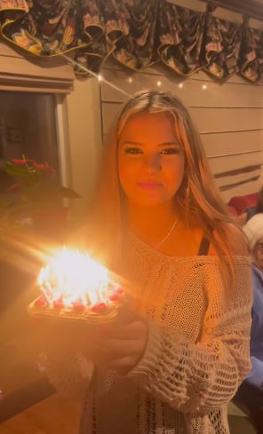 Sadie Raine Loza on 15th birthday