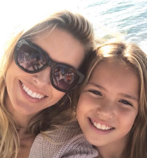Sadie Raine Loza with her aunt