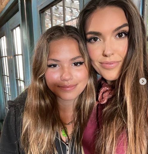 Sadie Raine Loza with her mom