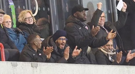 Sarbjot Johal while watching football match
