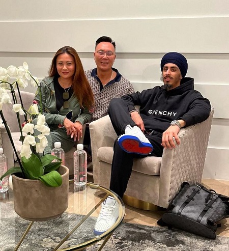 Sarbjot Johal with friends
