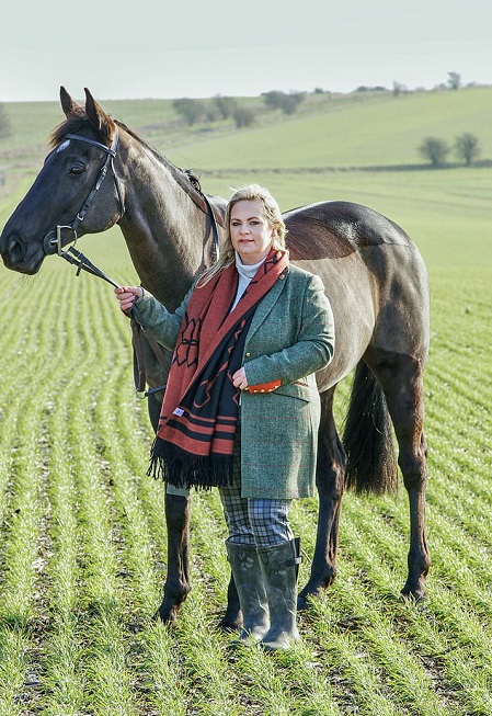 Sasha Walpole loves horse riding