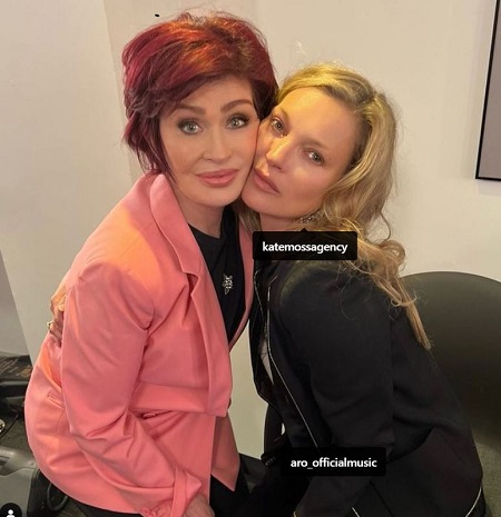Sharon Osbourne with her friend