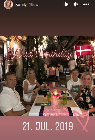 Sofie with her family