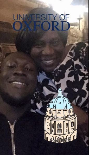 Stormzy with his mother