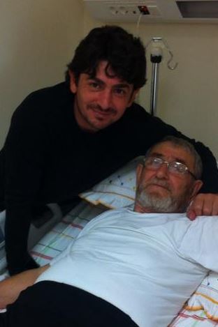 Taner Savut with his father
