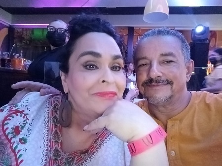 Yesenia Artavia with her husband