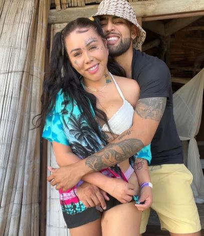 Yina Calderon with her boyfriend