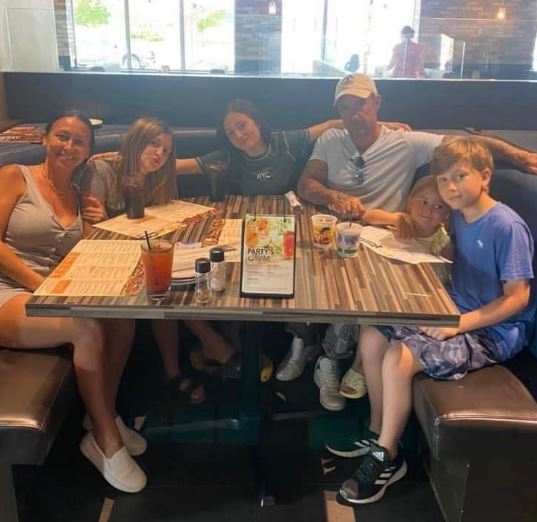 Allie Bieber with her family