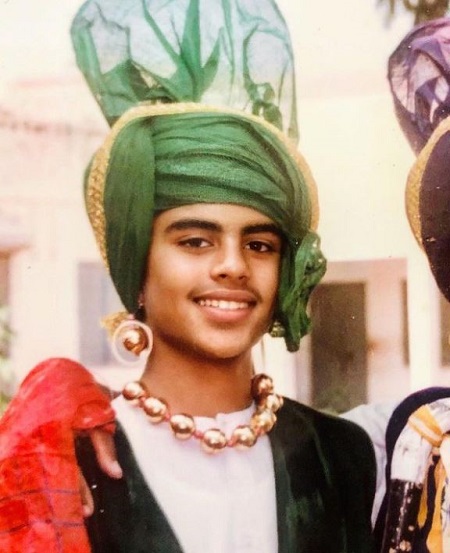 Aman Dhaliwal during Bhangra Competion in Khalsa School Mansa