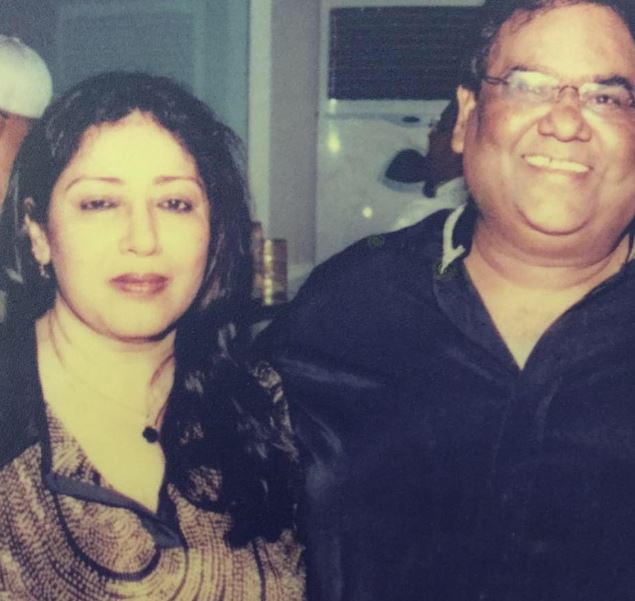 An old photo of Shashi and her husband Satish Kaushik