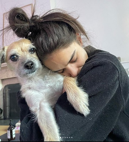 Anni Sternisko loves her dog a lot