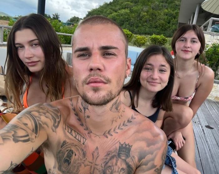 Bieber and her siblings