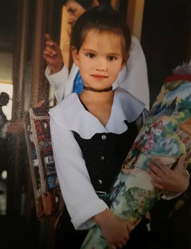 Childhood photo of Emilia