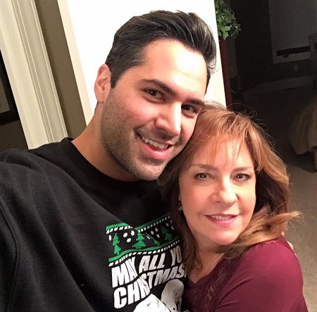 Danny Pellegrino with his mother