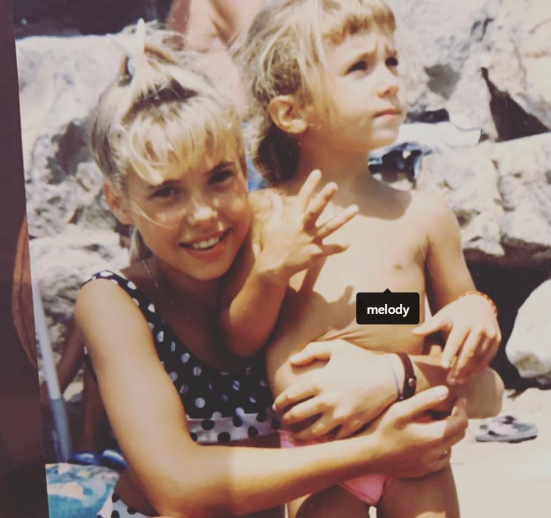 Ilary Blasi childhood picture