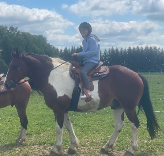 Jazmyn loves horseriding
