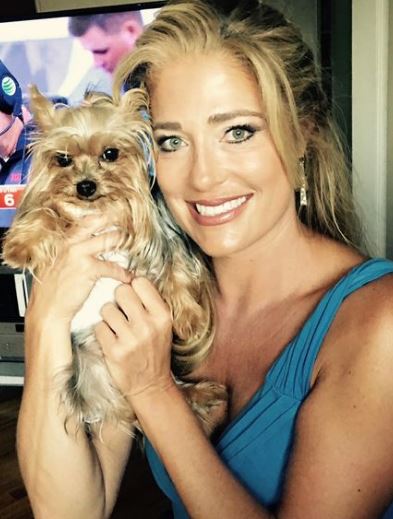 Jeanne with her pet dog Spaky
