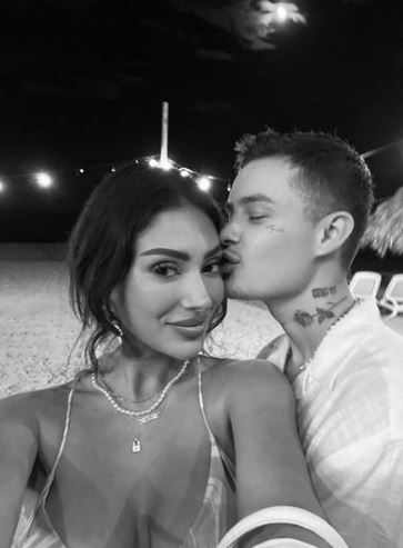 Jesse with his girlfriend Francesca Farago