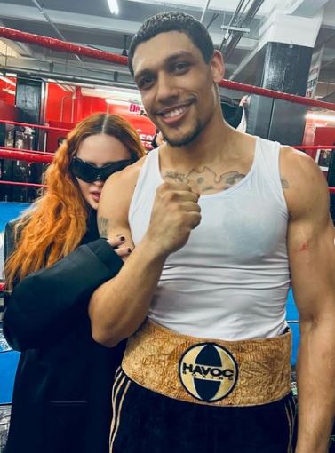 Josh Popper with Madonna