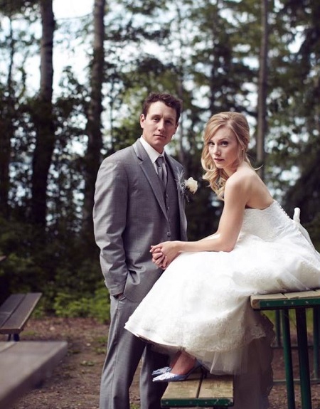 Kelsey Mcwen with her husband