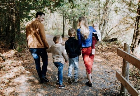 Kelsey Mcwen with her kids