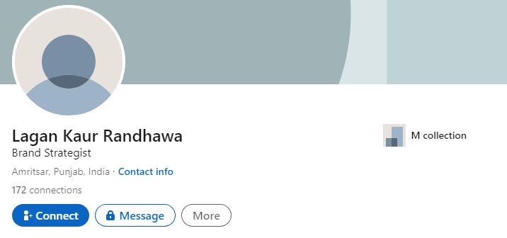 Lagan Kaur Randhawa's LinkedIn profile