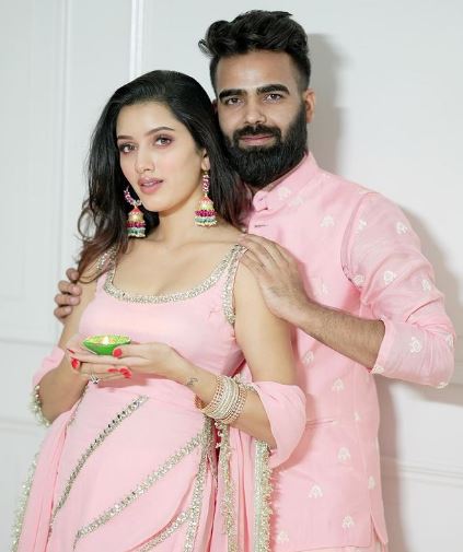 Lakhan Rawat with his wife Neetu Bisht