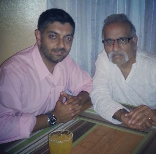 Nikhil with his father