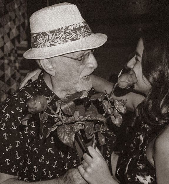 Pressman with her father Ronald Pressman